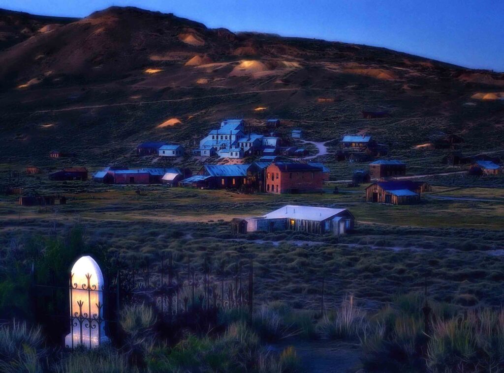Dusk at the graveyard